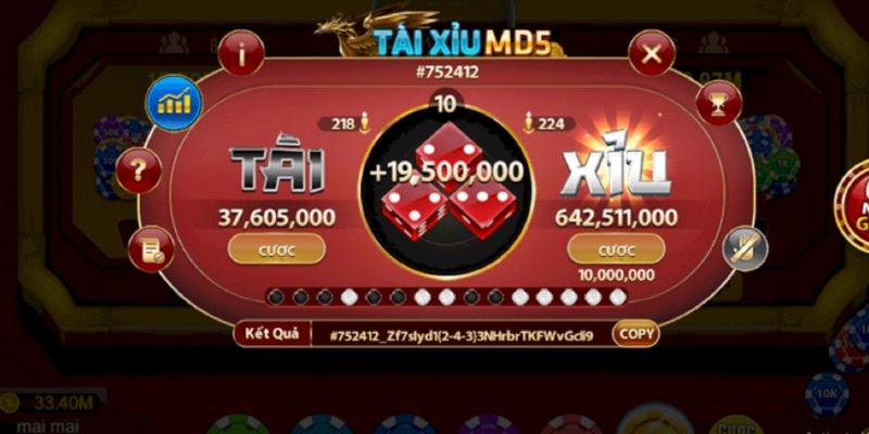 Các cửa cược trong game Tài Xỉu