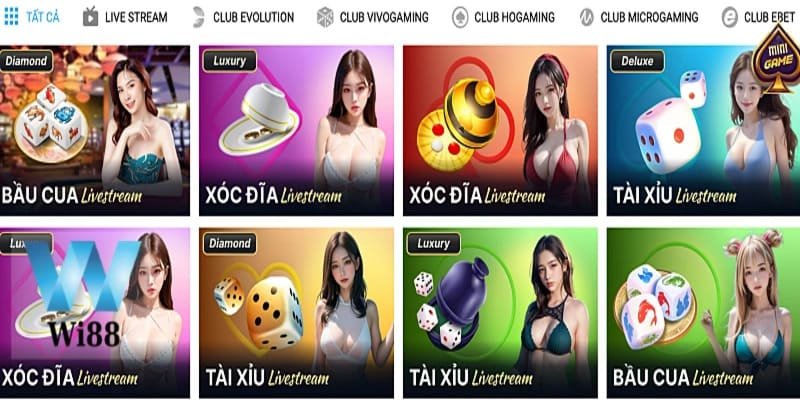 Game bài Baccarat hấp dẫn tại nhà cái Wi88