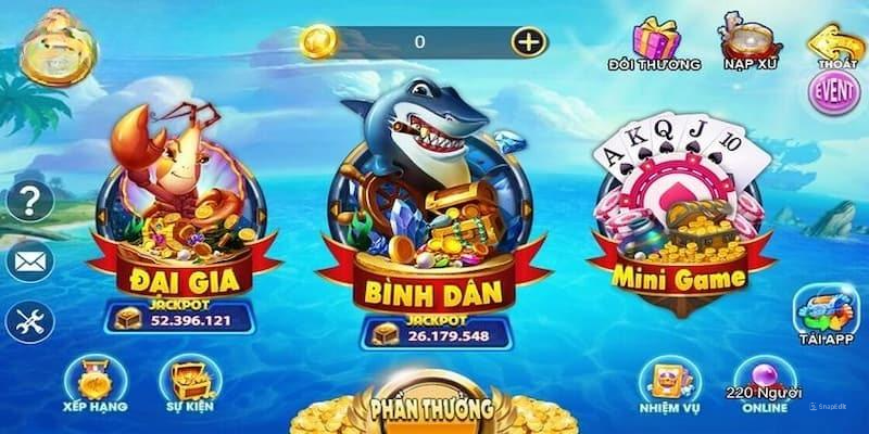 Lựa chọn chế độ chơi khi chơi bắn cá online